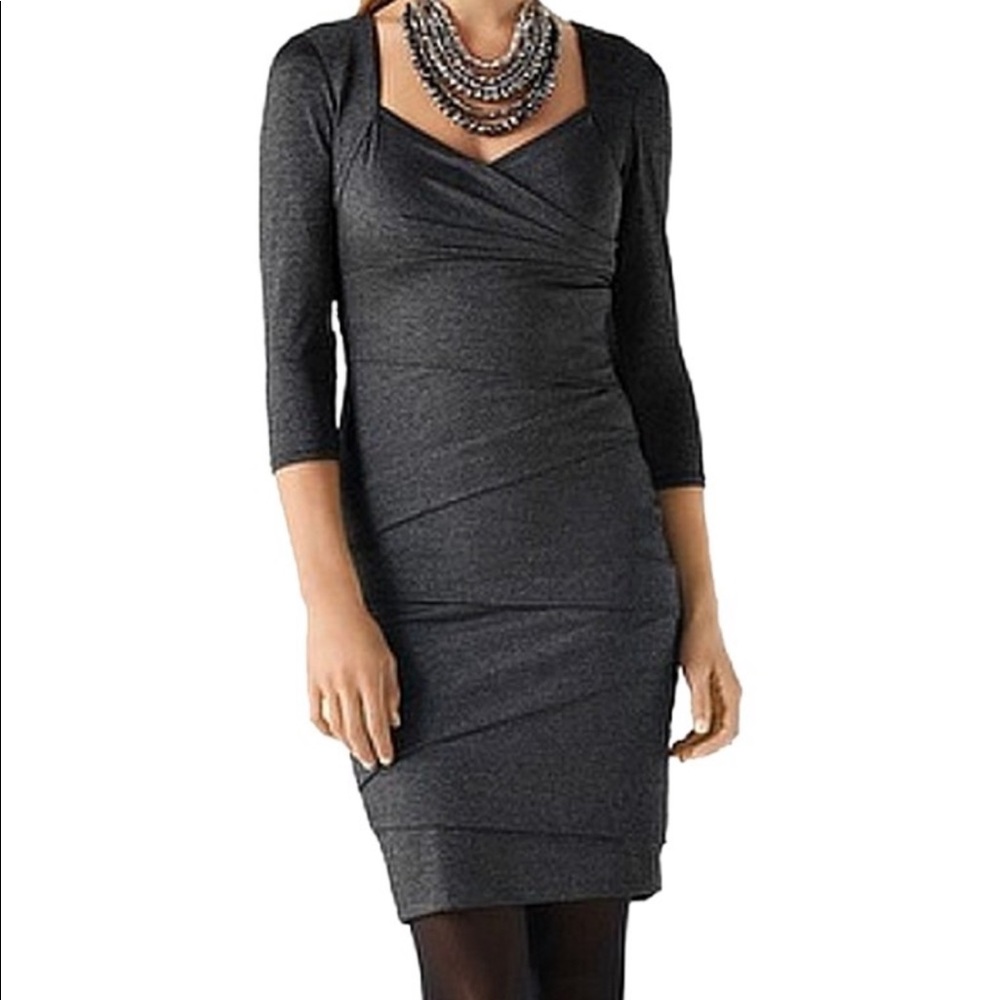 WHBM Instantly Slimming Dress in Charcoal size 12